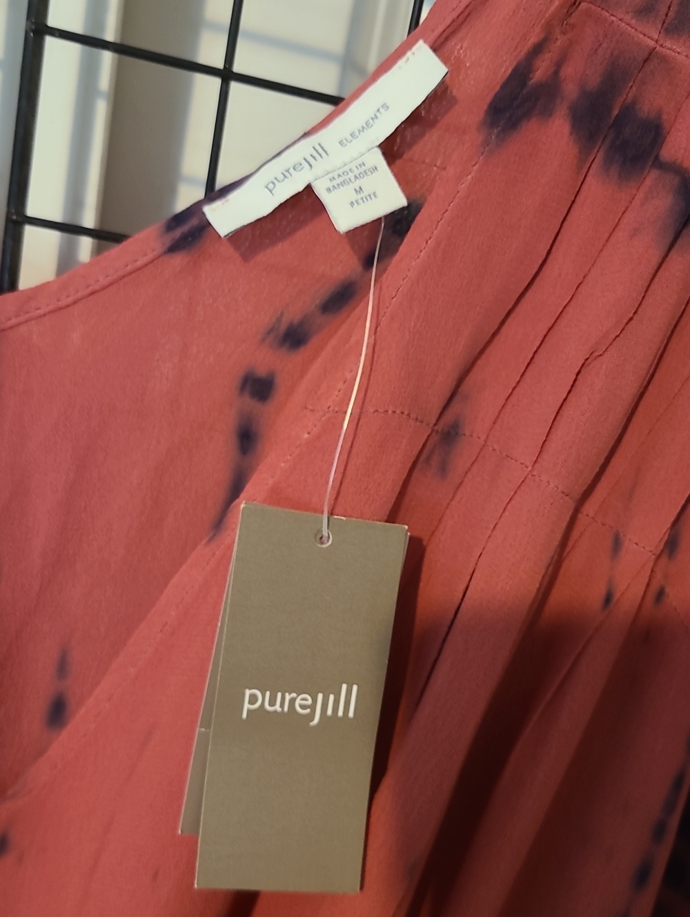 NEW J.Jill Comfy Light Hand Tie-Dyed Summer Dress - Picture 3 of 9